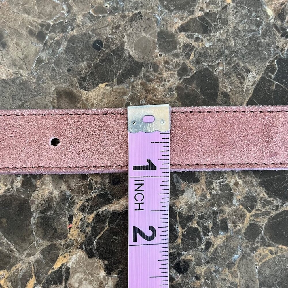 Free People Wildwood Suede Leather Western Etched Buckle Belt XS/S - Picture 16 of 16